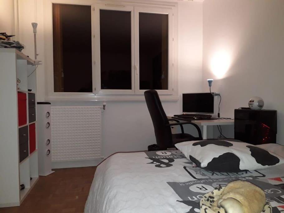Ferienwohnung T4/5 Avec Vue Sur Les Alpes A 5 Minutes De Lyon La Mulatiere Exterior foto